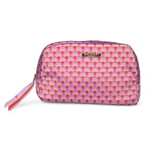 Bvlgari Cosmetic Make-up Bag - Embroidered Red/Violet - New